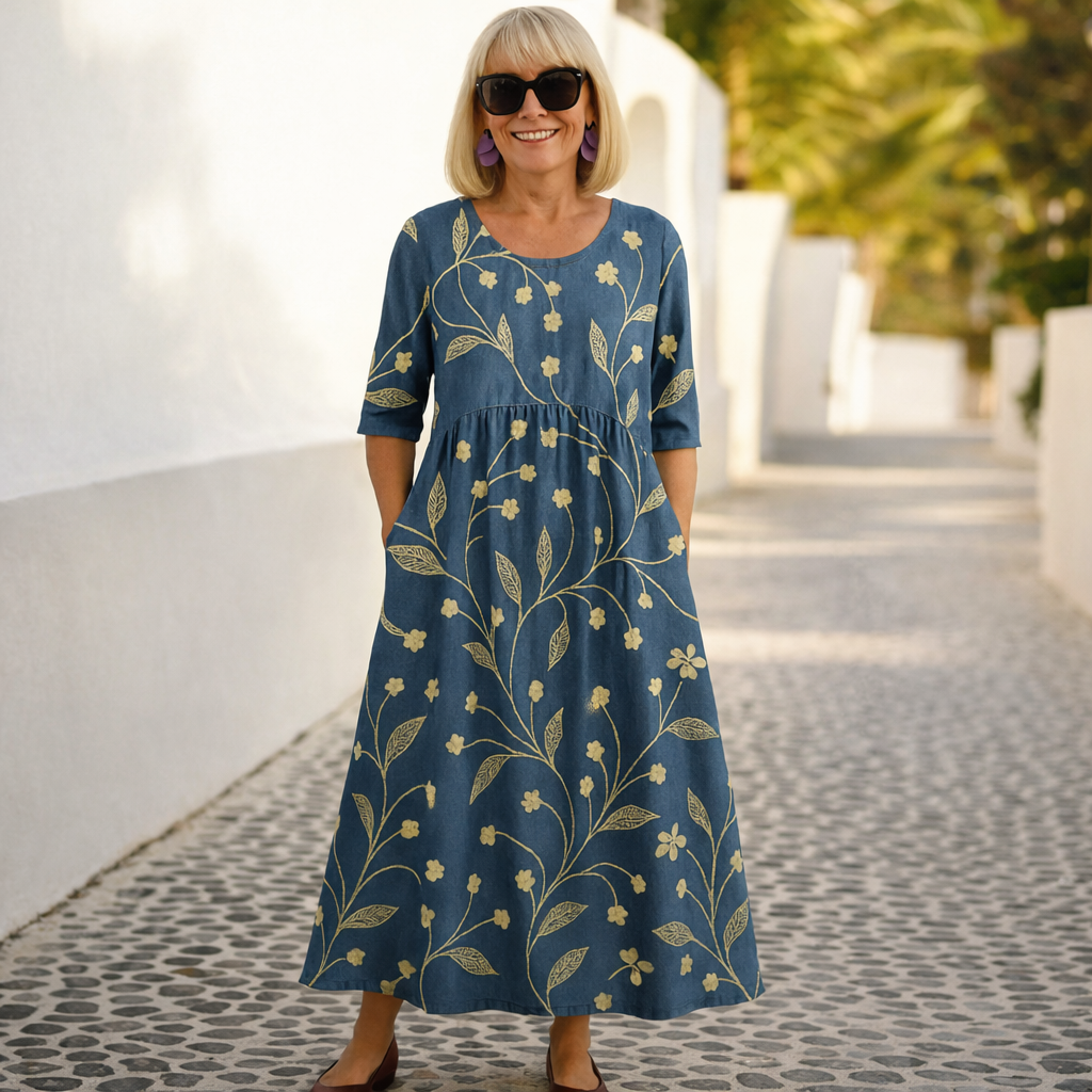Lilia | Midi Dress - Effortless Comfort