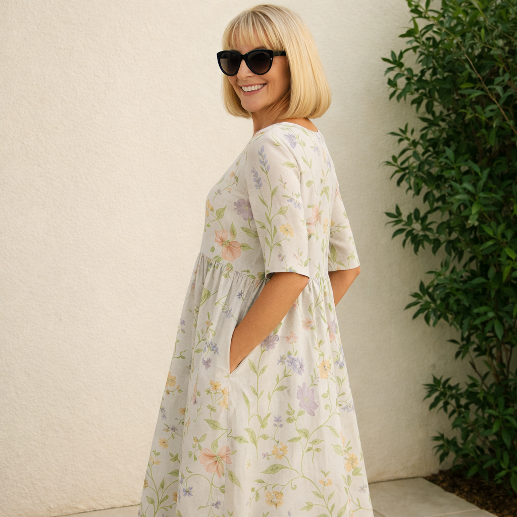 Lilia | Midi Dress - Effortless Comfort