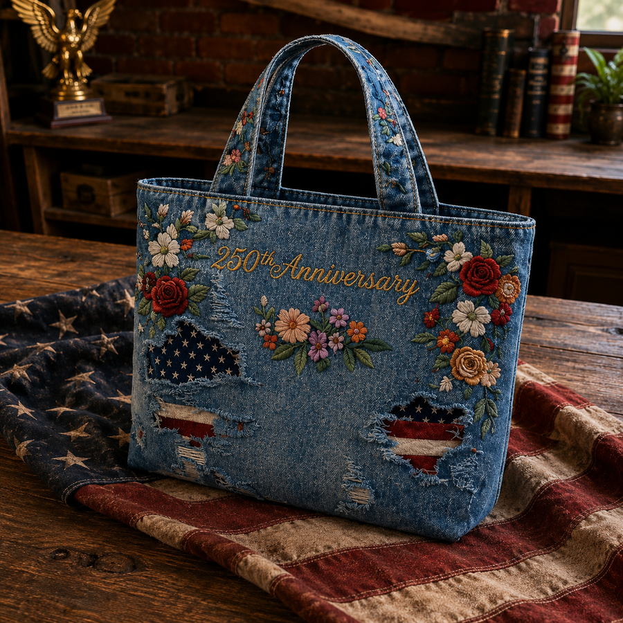 Dorothy™ | American Heritage Floral Denim Tote Bag