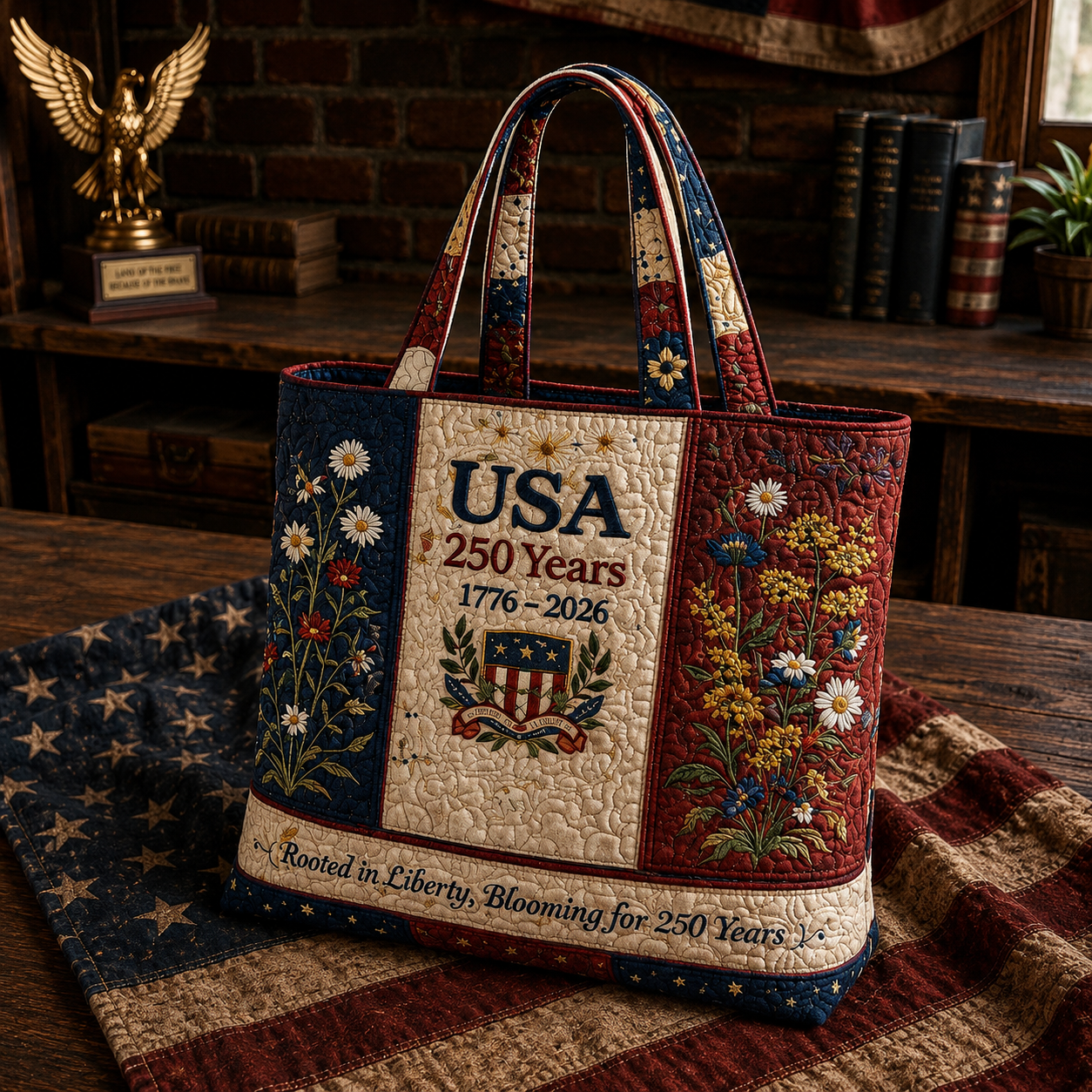 Carolina™ | American Legacy Floral Patchwork Tote Bag