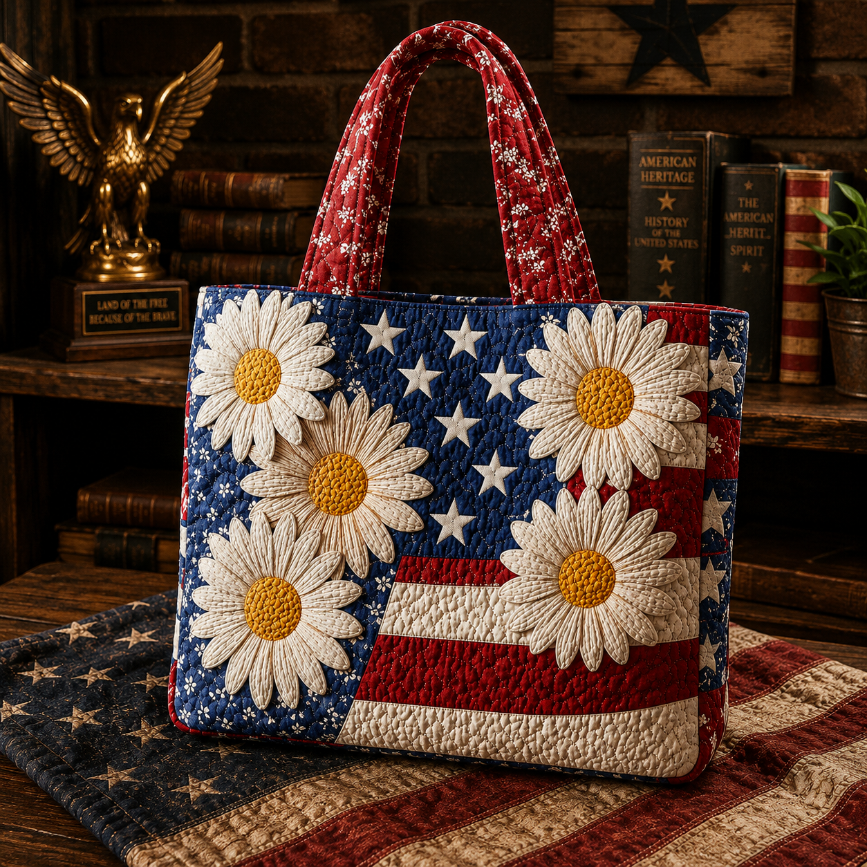 Liberty™ | Americana Daisy Quilted Tote Bag
