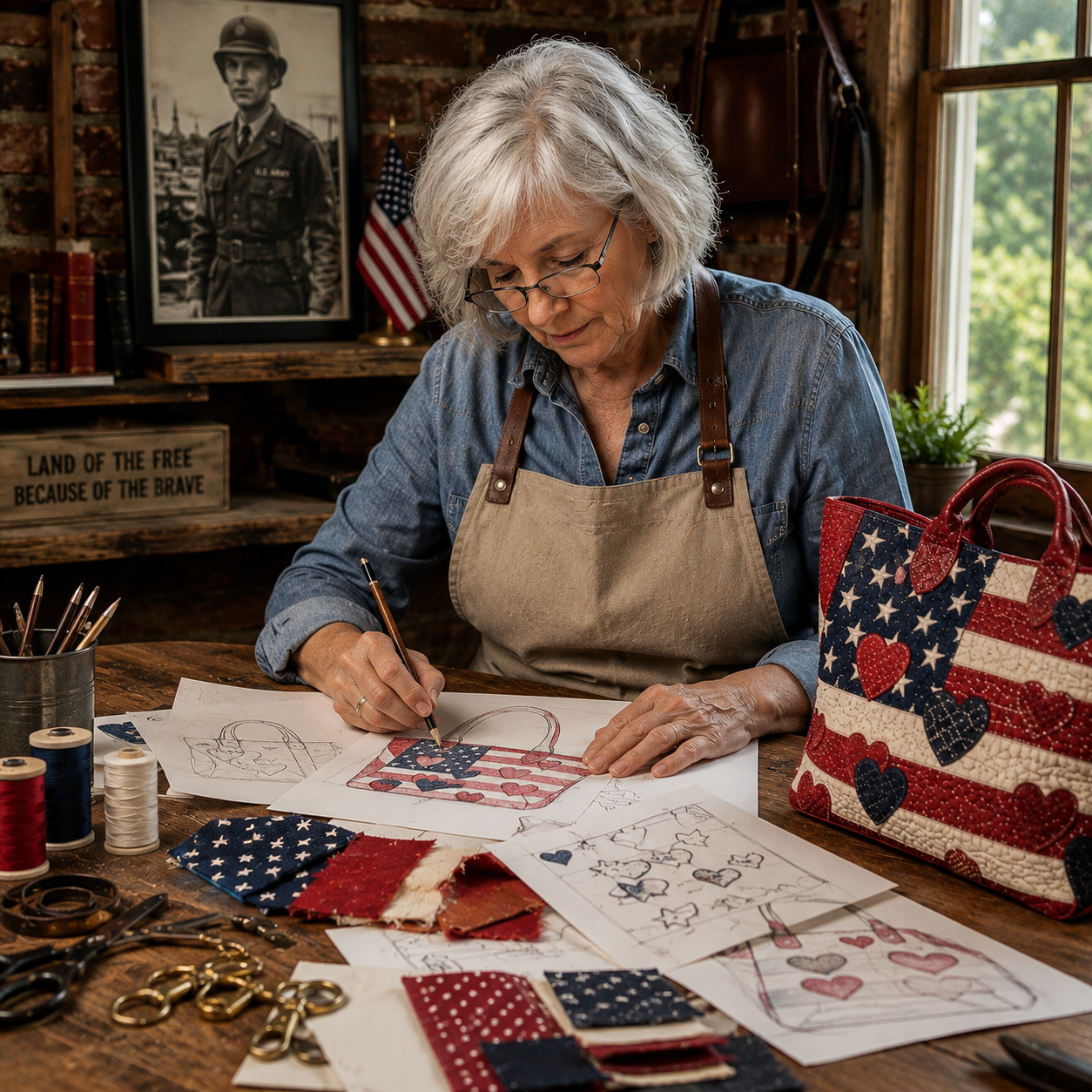 Victoria™ | Patriotic Star Patchwork Quilted Carryall