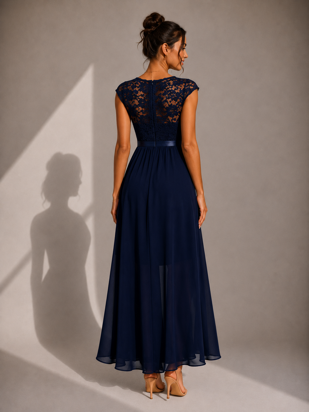 Rosamund™ | Graceful Lace Cocktail Maxi Dress