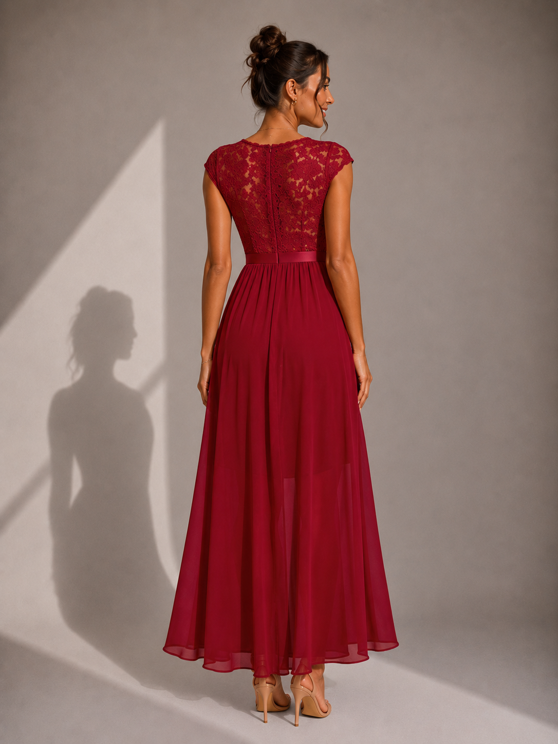 Rosaline™ | Graceful Lace Cocktail Maxi Dress