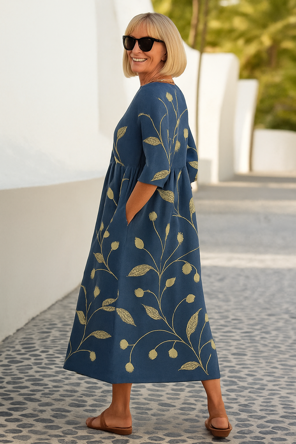 Lilia | Midi Dress - Effortless Comfort