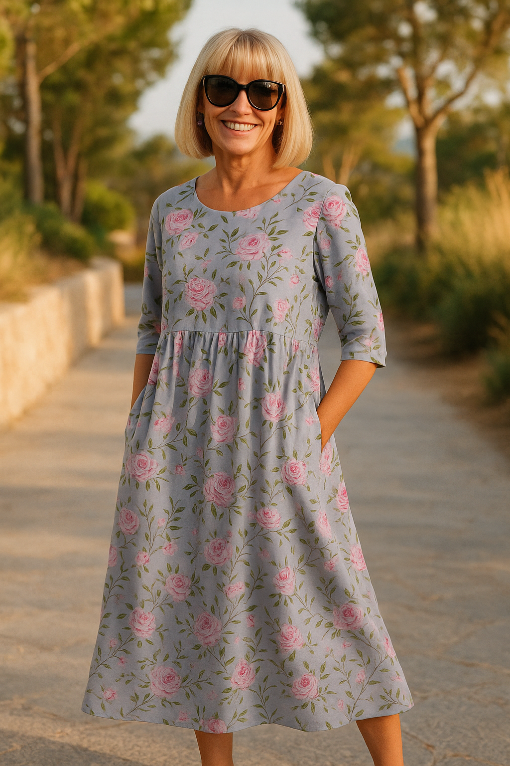 Lilia | Midi Dress - Effortless Comfort