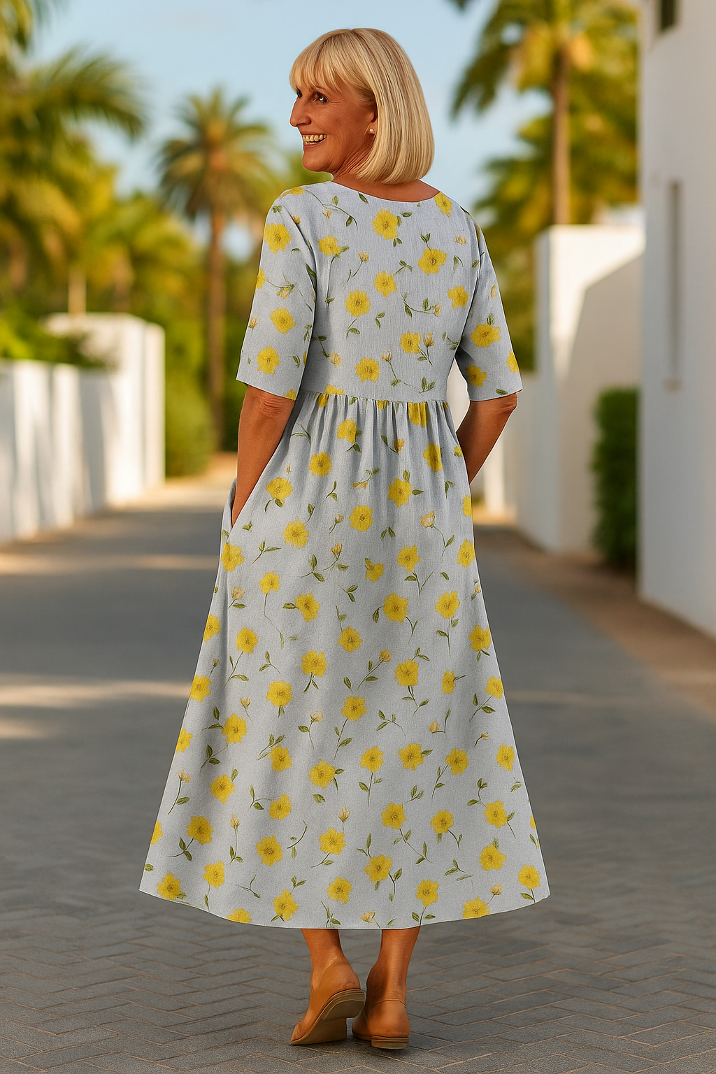 Lilia | Midi Dress - Effortless Comfort