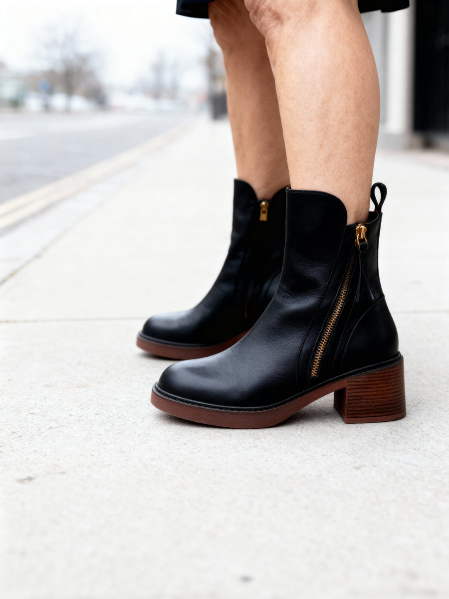 Brooke™ | Side-Zip Comfort Ankle Boots