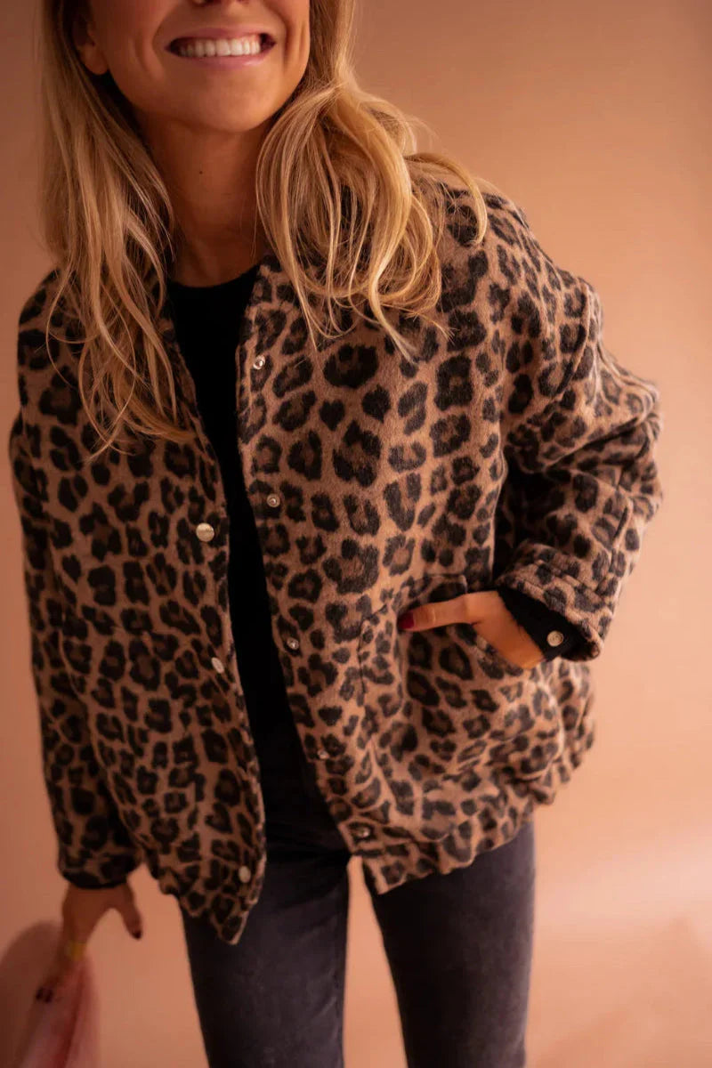 Daniela™ | Cozy Leopard Print Everyday Jacket