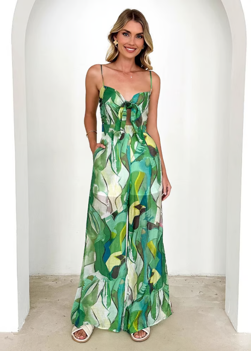Maris™ | Palm Paradise Wide-Leg Jumpsuit