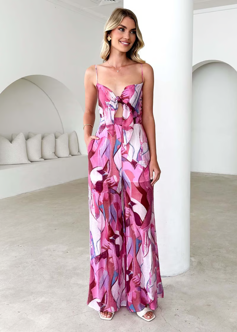 Maris™ | Palm Paradise Wide-Leg Jumpsuit