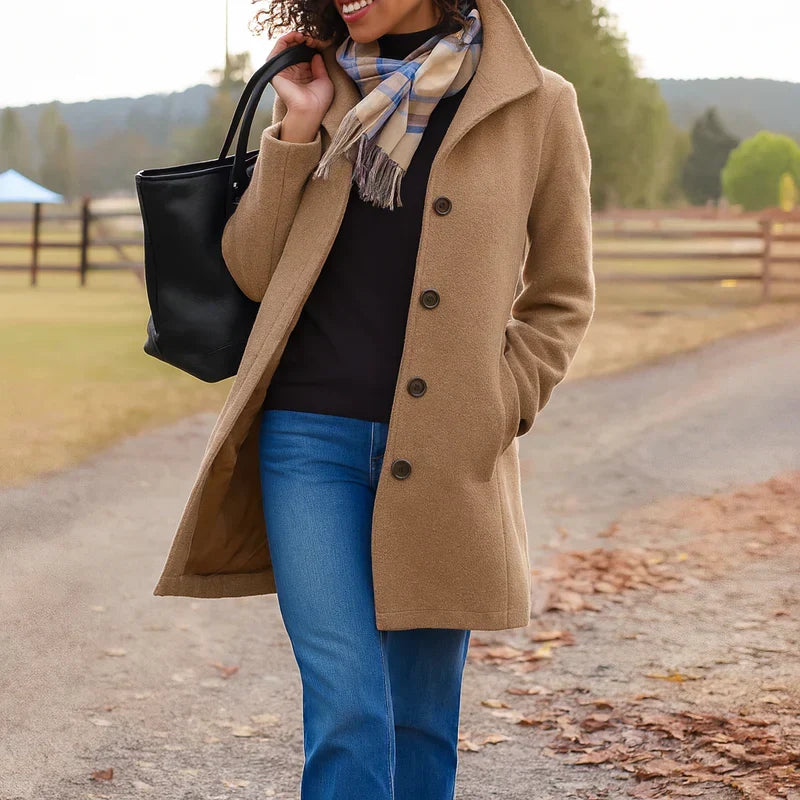Adriana™ | Timeless Tailored Longline Autumn Coat