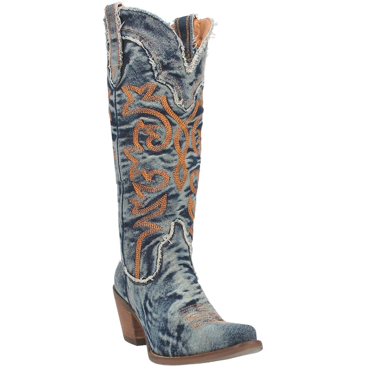 Eloise™ | Embroidered Western Knee-High Boots