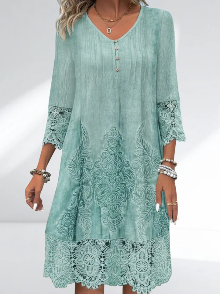Genevieve™ | Vintage Lace Midi Dress