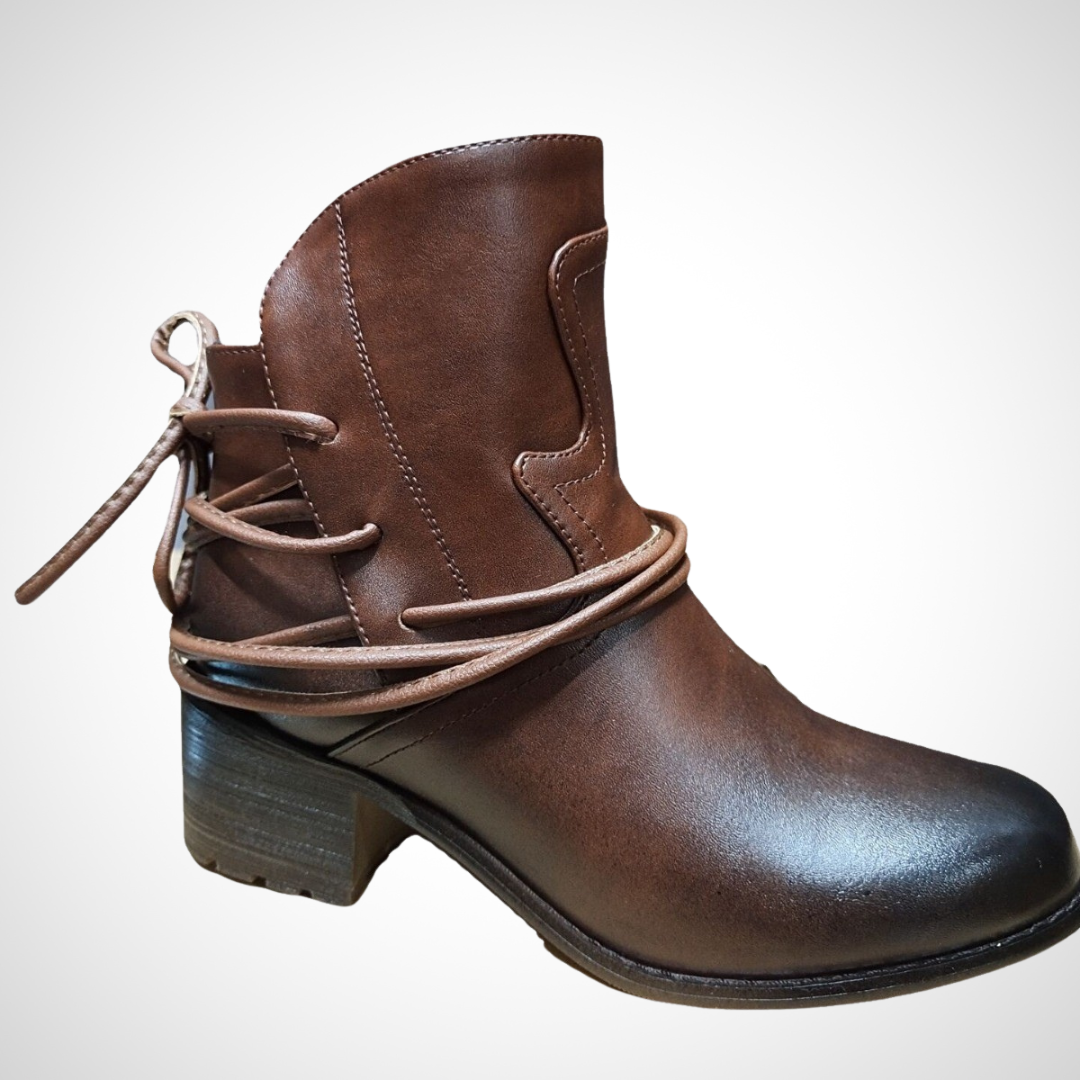 Ella™ | Wraparound Strap Ankle Boots