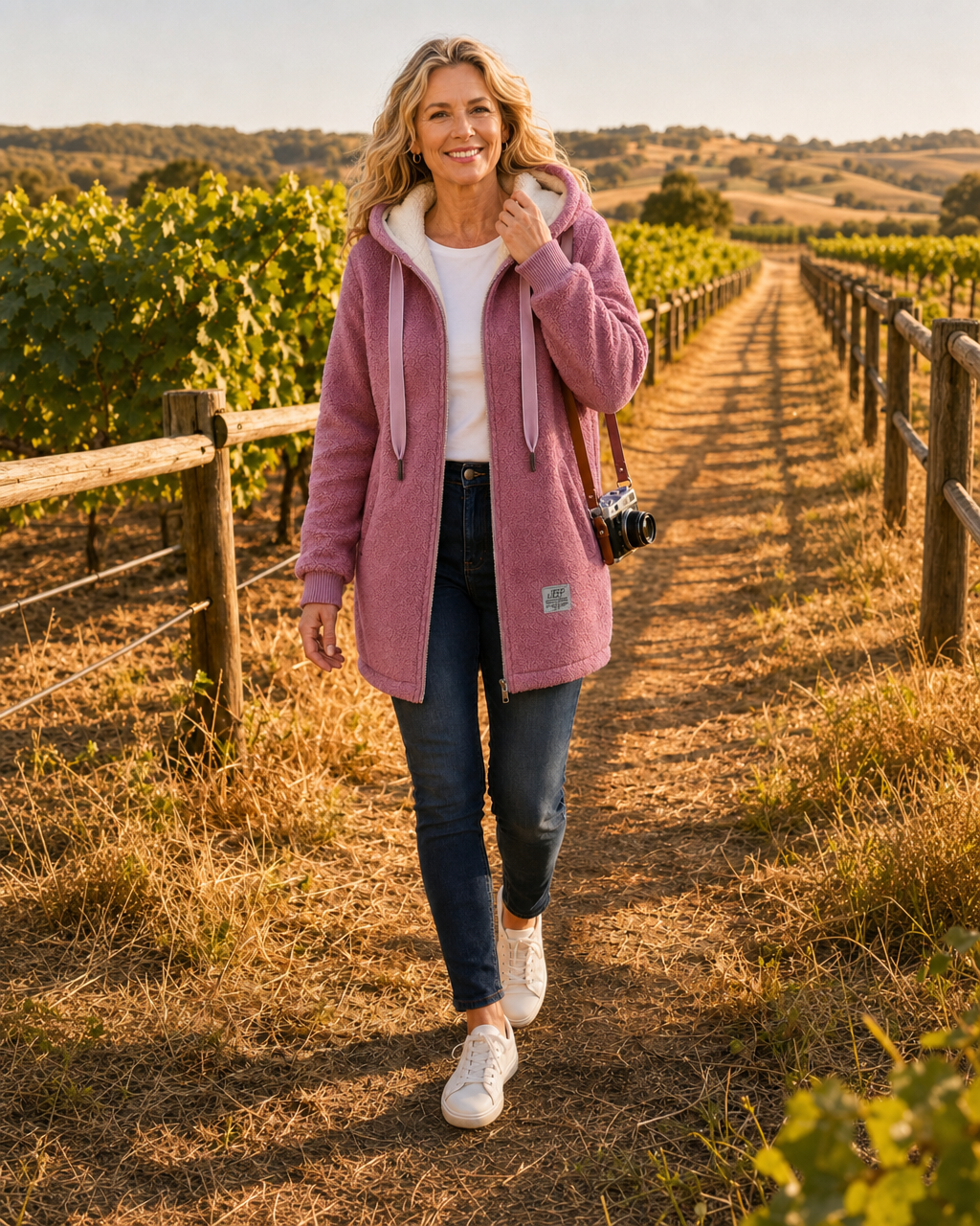 Phoebe™ | Plush Hooded Fleece Longline Jacket