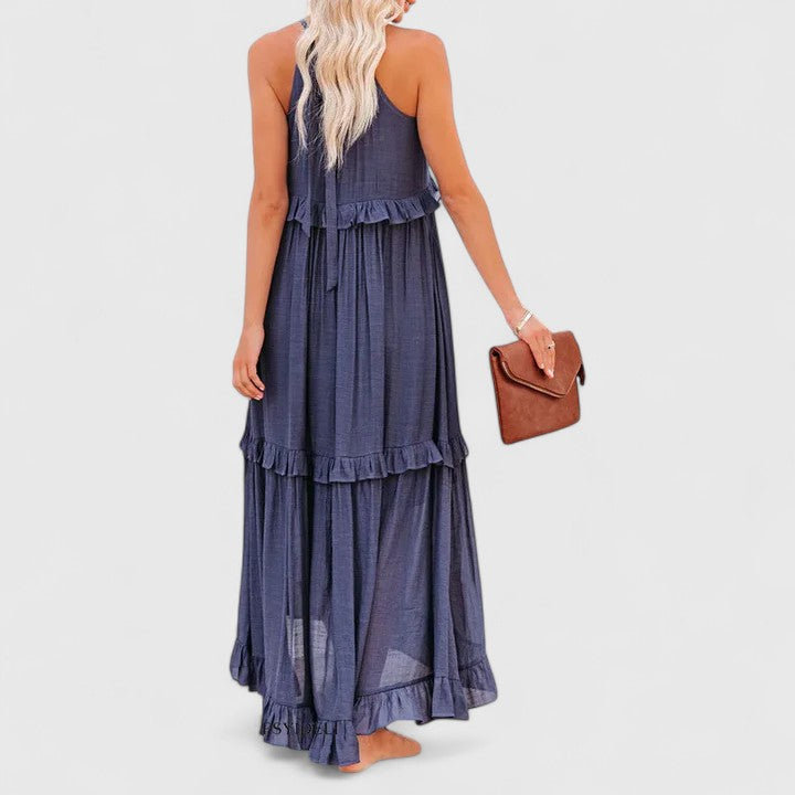 Genevieve™ | Flowing Ruffle Maxi Dress
