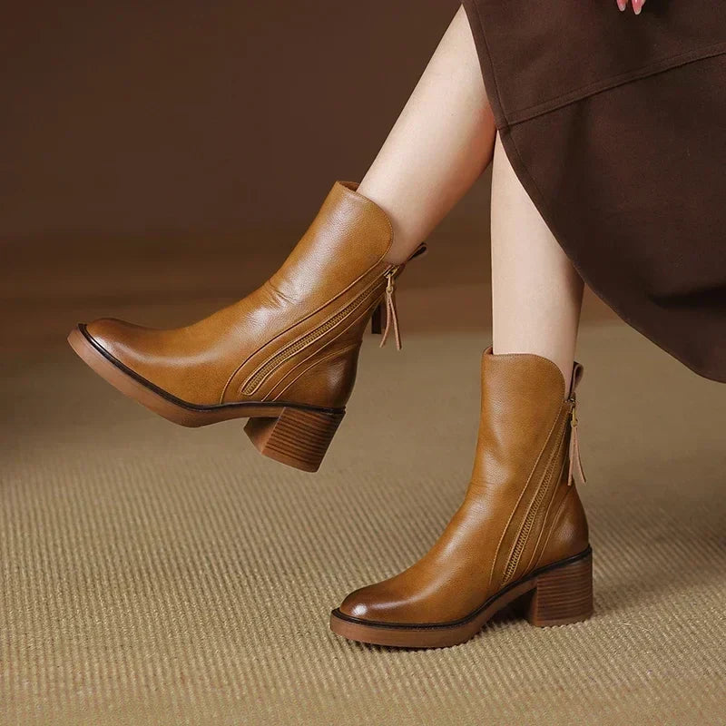 Brooke™ | Side-Zip Comfort Ankle Boots