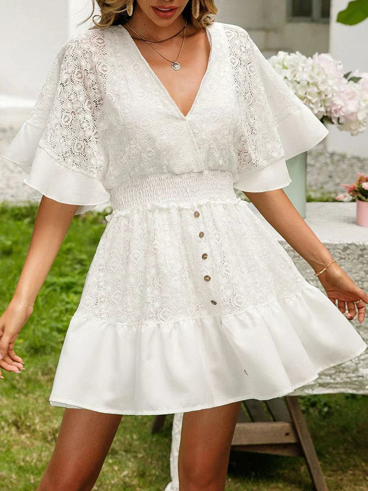 Carole - Bohemian Lace Dress