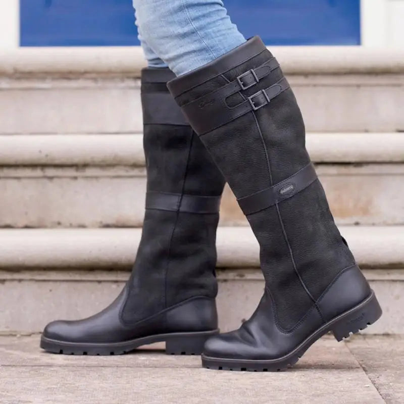 Brianna™ | Weather-Ready Buckle Knee-High Boots
