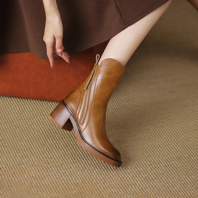 Brooke™ | Side-Zip Comfort Ankle Boots