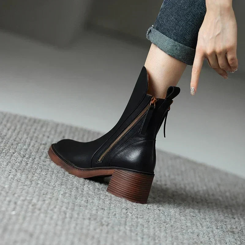 Brooke™ | Side-Zip Comfort Ankle Boots