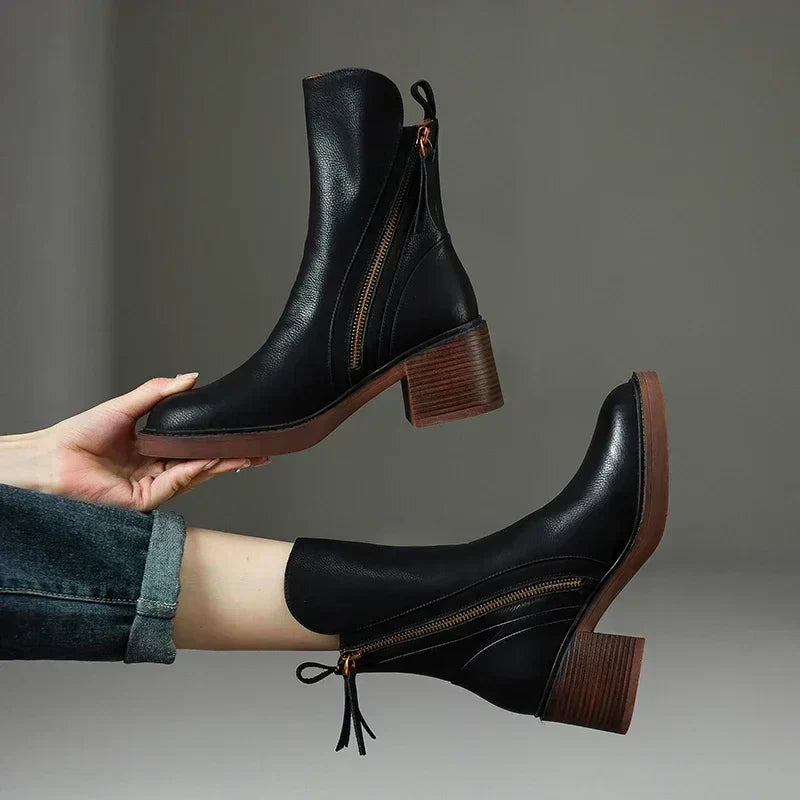 Brooke™ | Side-Zip Comfort Ankle Boots