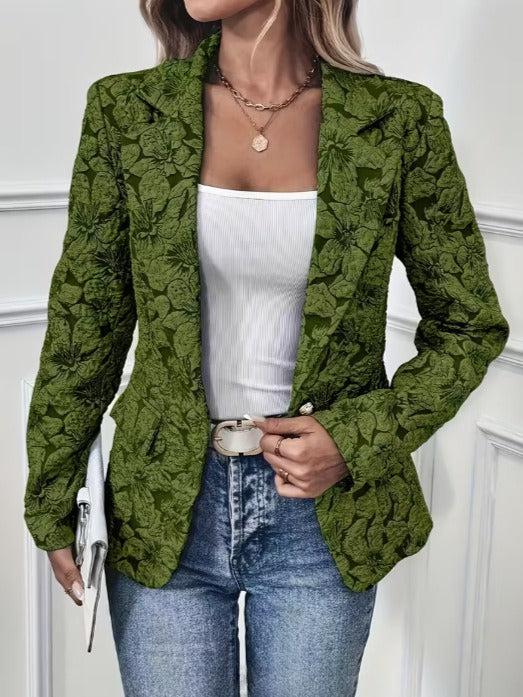 Maxine™ | Vintage Paisley Jacquard Tailored Blazer
