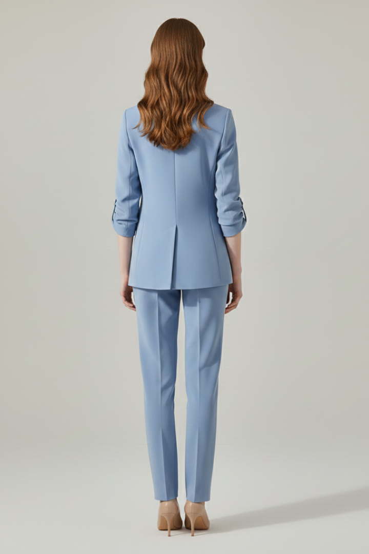 Marielle™ | Elegant Tailored Blazer & Straight-Leg Trouser Set