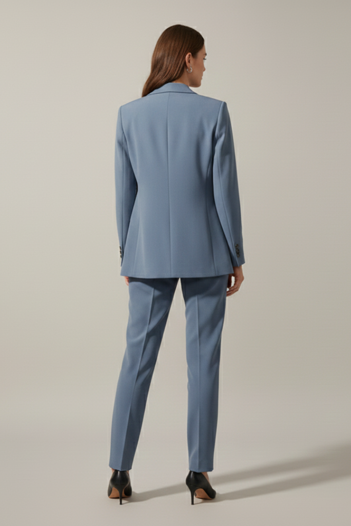 Simone™ | Elegant Tailored Blazer & Straight-Leg Trouser Set
