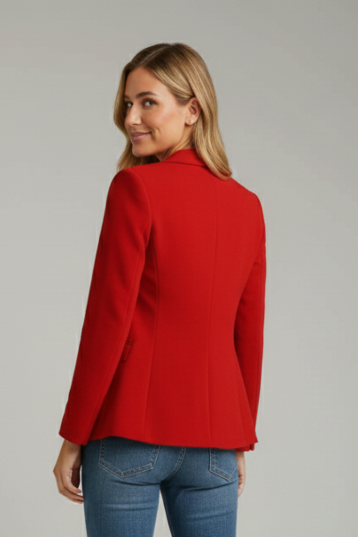 Emma™ | Elegant Single-Button Tailored Blazer