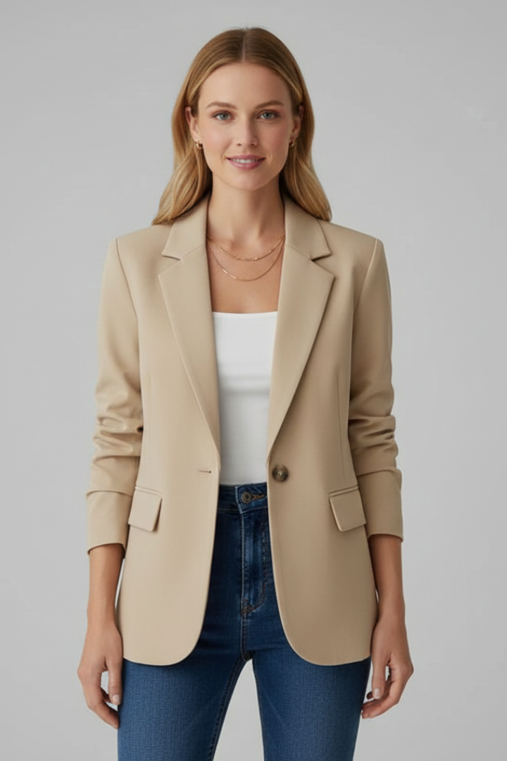 Emma™ | Elegant Single-Button Tailored Blazer