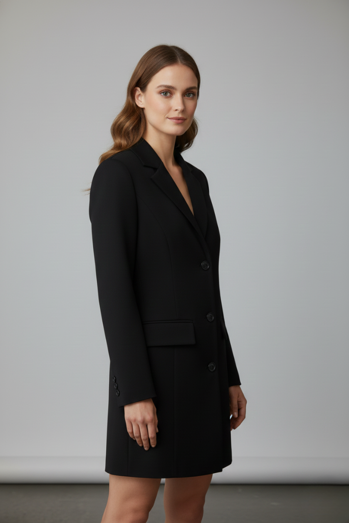Alexandra™ | Elegant Longline Tailored Blazer