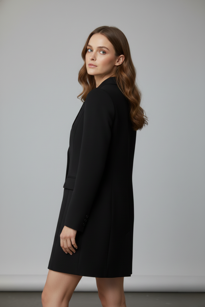 Alexandra™ | Elegant Longline Tailored Blazer