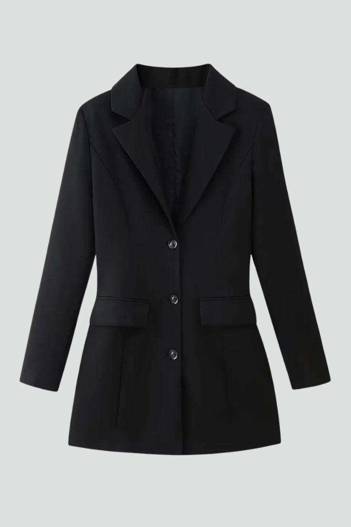 Alexandra™ | Elegant Longline Tailored Blazer