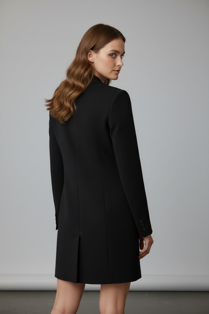 Alexandra™ | Elegant Longline Tailored Blazer