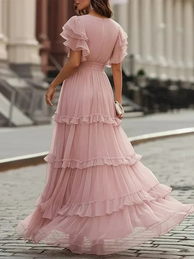 Juliette™ | Feminine Tiered Evening Maxi Dress