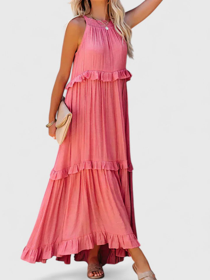 Genevieve™ | Flowing Ruffle Maxi Dress