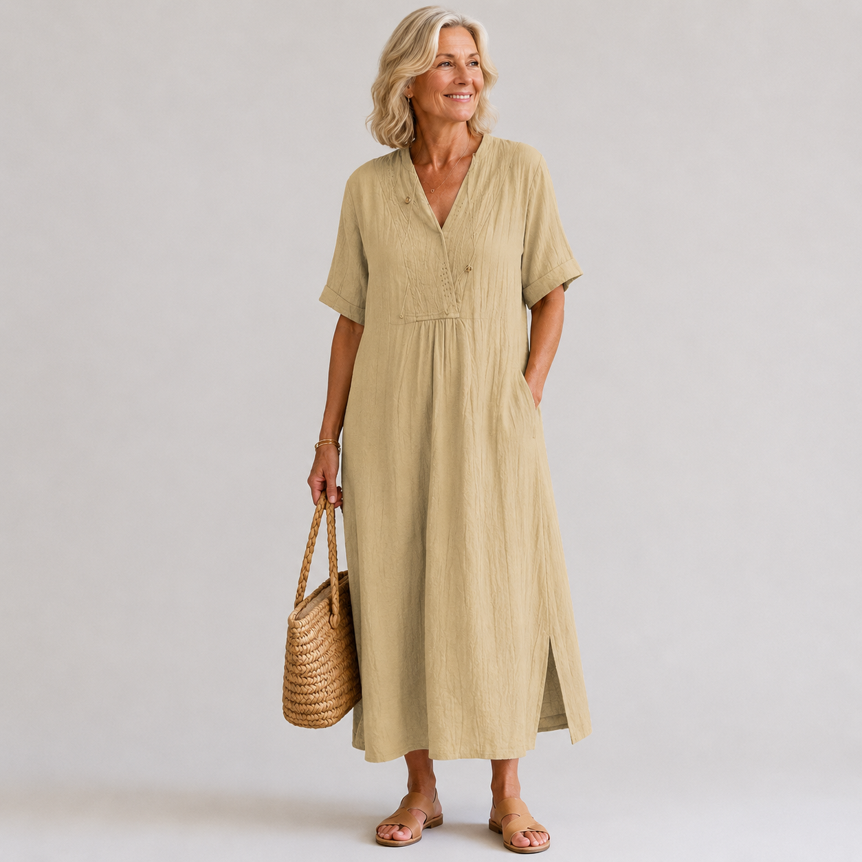 Vaelora™ | Driftline Maxi Dress
