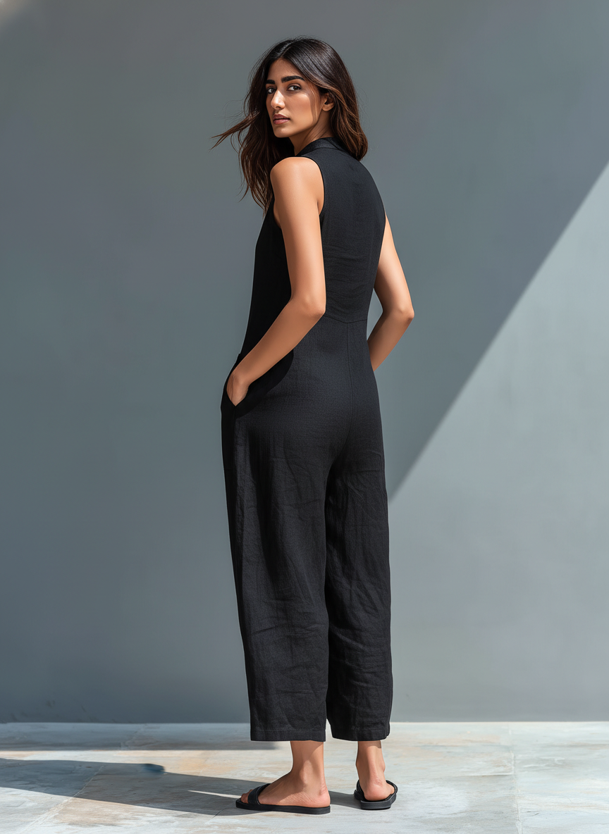 Marceline™ | Relaxed Sleeveless Wide-Leg Jumpsuit