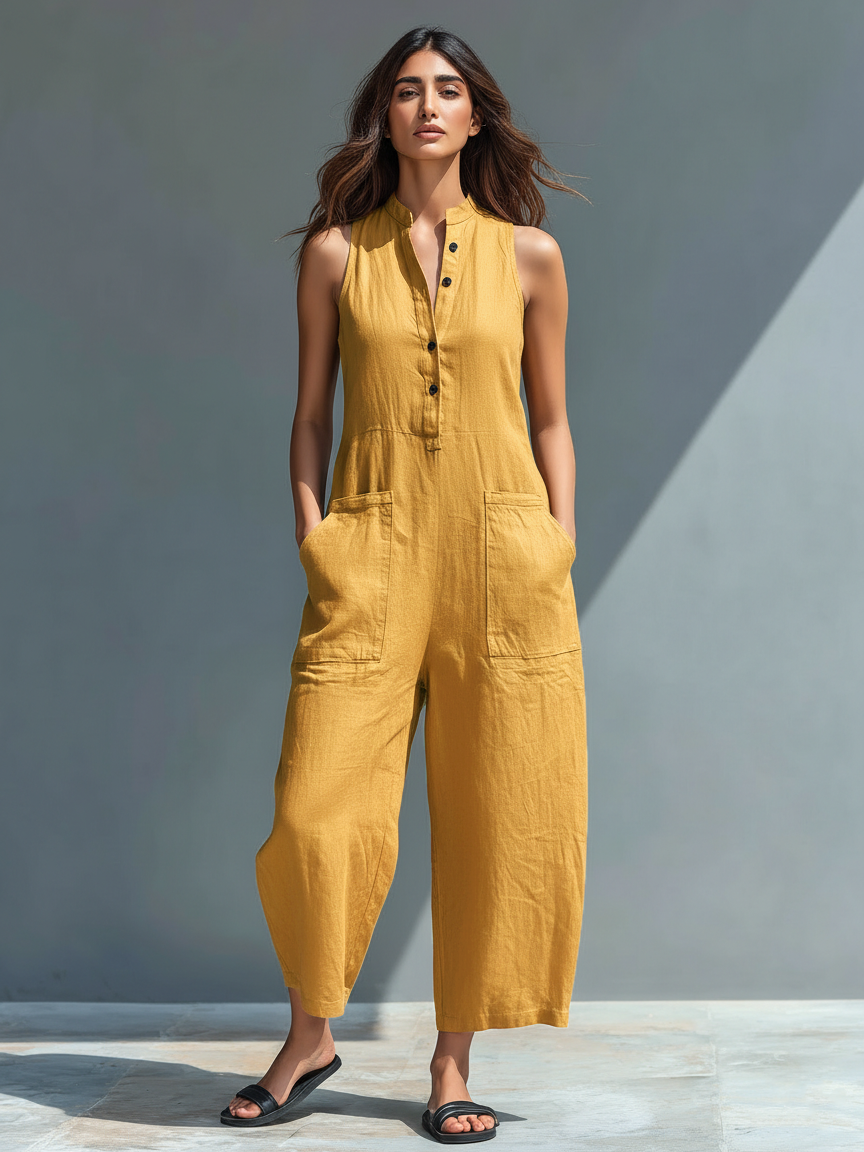 Marceline™ | Relaxed Sleeveless Wide-Leg Jumpsuit