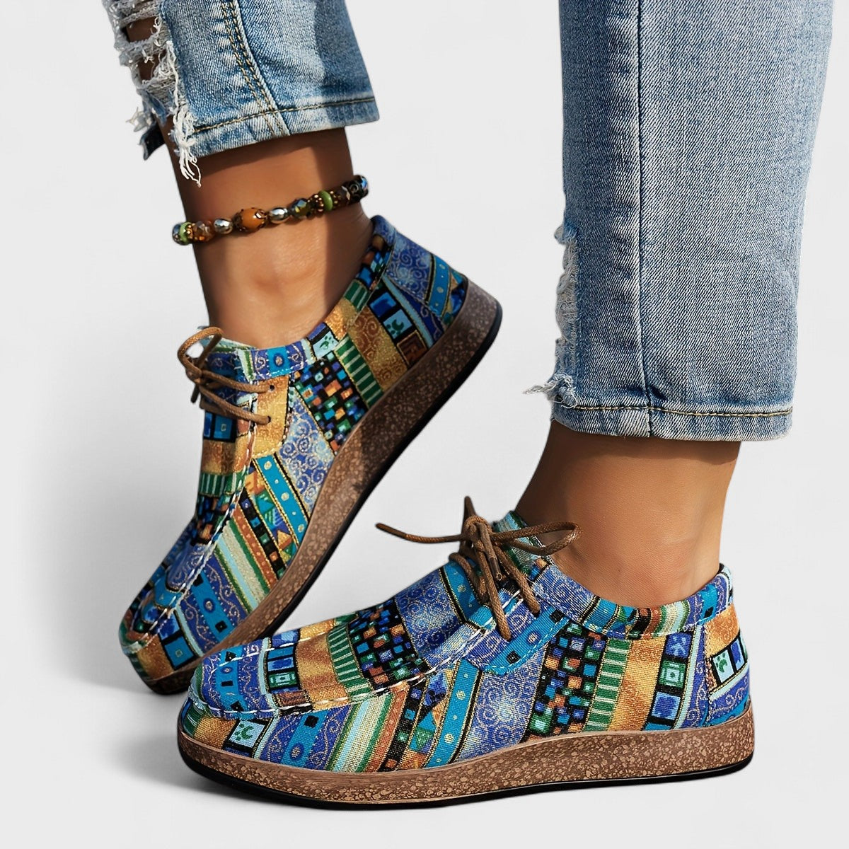 Juniper™ | Artistic Orthopedic Lace-Up Sneakers