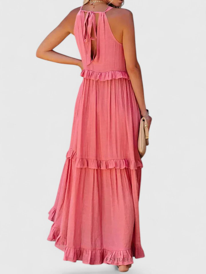 Genevieve™ | Flowing Ruffle Maxi Dress