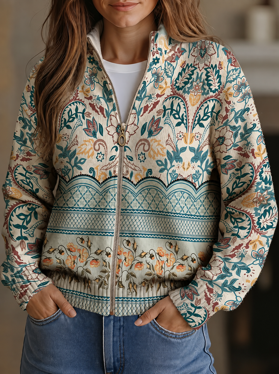 Theodora™ | Old-World Garden Print Cardigan