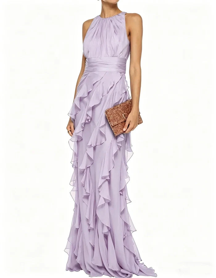 Seraphina™ | Cascading Ruffle Evening Maxi Dress