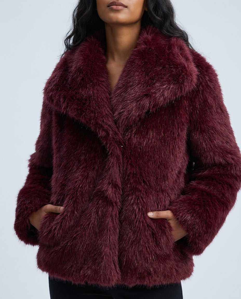 Margaux™ | Old-Money Inspired Faux Fur Jacket
