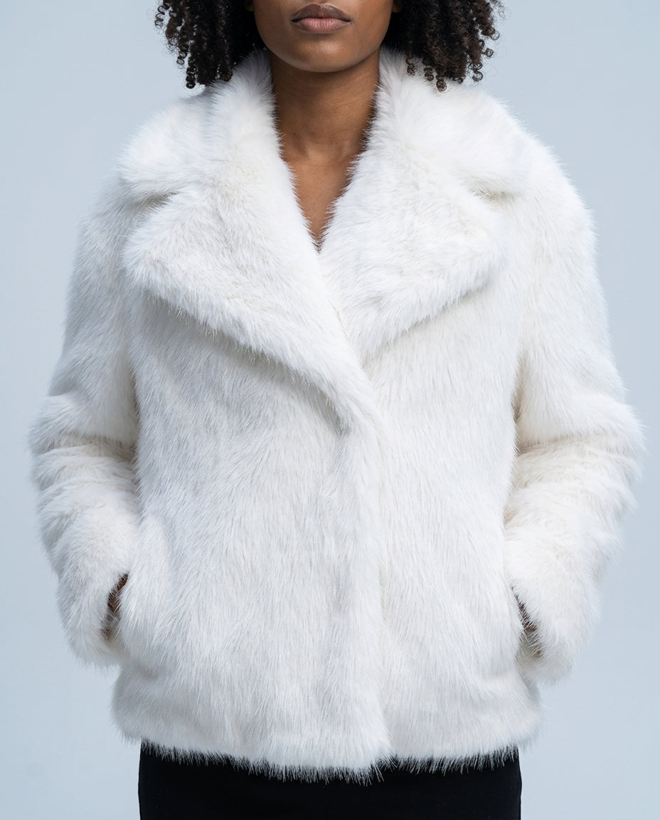 Margaux™ | Old-Money Inspired Faux Fur Jacket