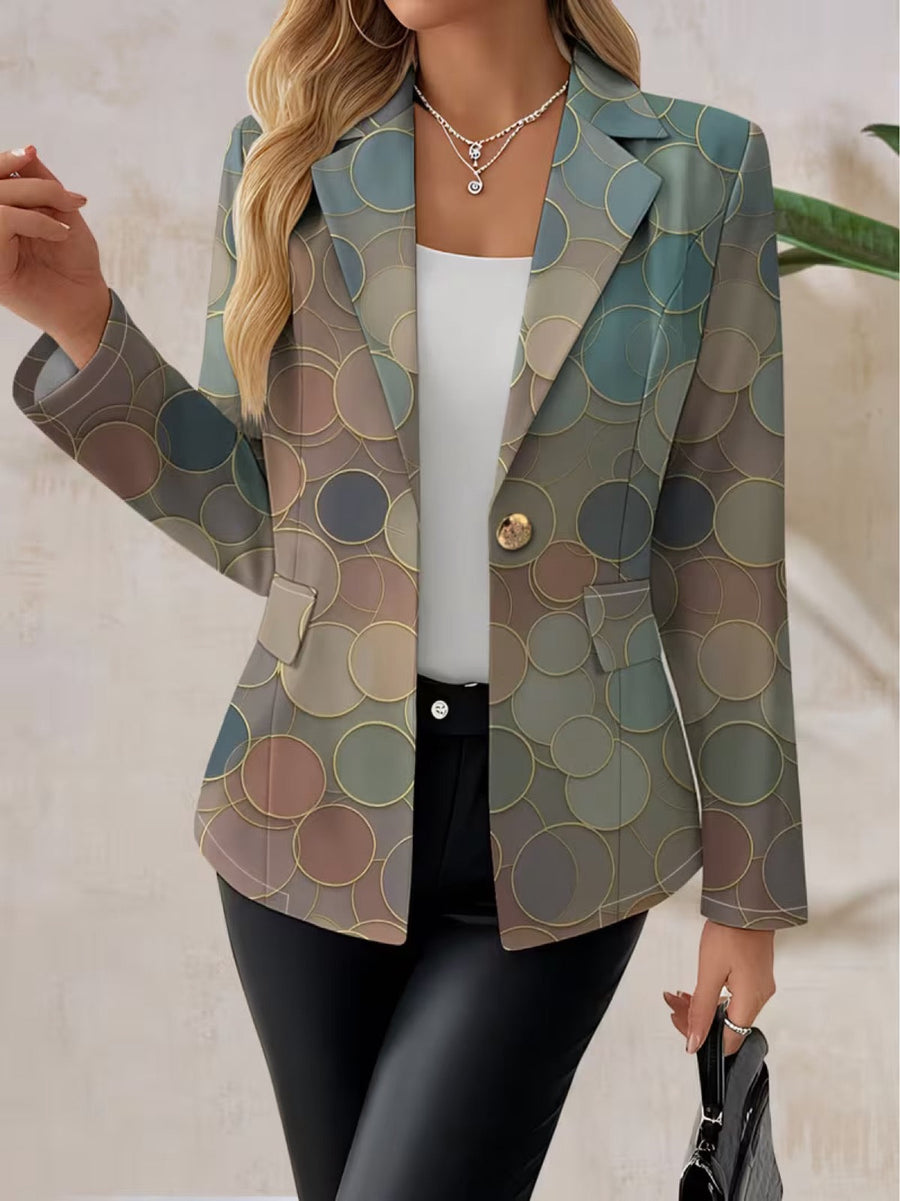 Capucine™ | Abstract Mosaic Tailored Blazer