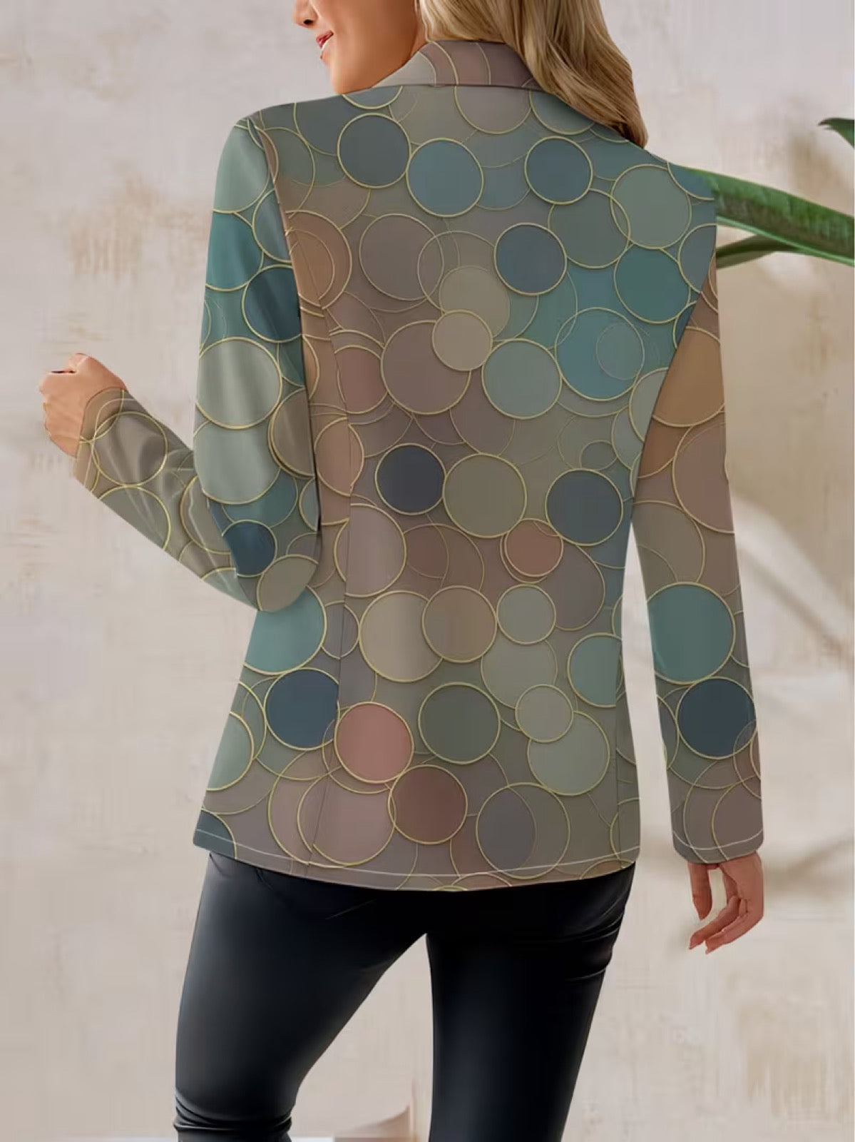 Capucine™ | Abstract Mosaic Tailored Blazer