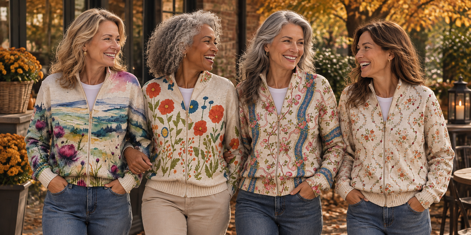Artistic Autumn Cardigans banner